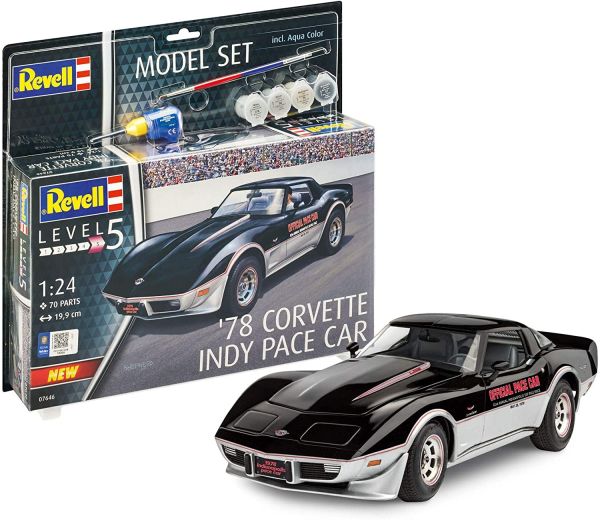 REV67646 - Model set CORVETTE '78 Indy Pace with painting to assemble - 1