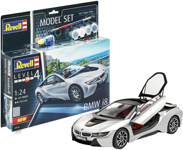 REV67670 - Model Set BMW i8 with painting to be assembled - 1