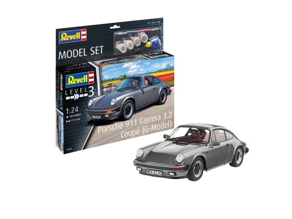 REV67688 - MODEL SET PORSCHE 911 Carrera 3.2 Coupe with paint scheme - 1