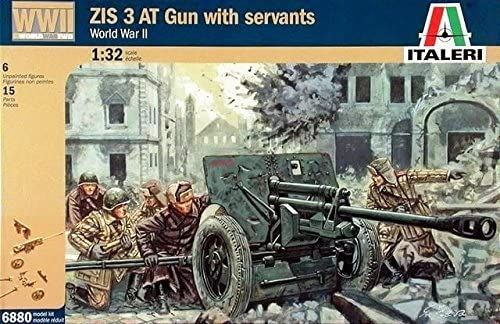 ITA6880 - WWII Russian ZIS3 AT gun with crew to mount and paint - 1