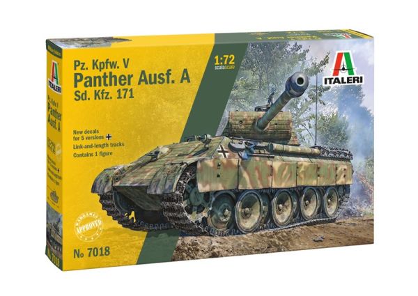 ITA7018 - PANTHER V Pz.Kpfw. A sd tank, for assembly and painting - 1