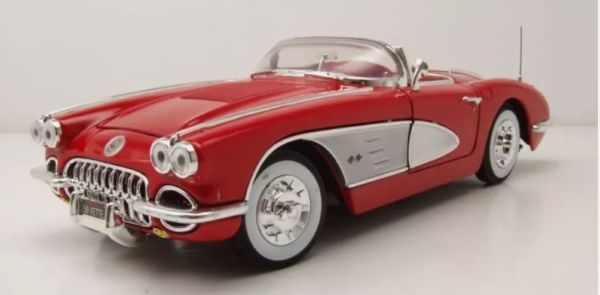 MMX73109ROUGE - CHEVROLET Corvette convertible 1958 Red - 1