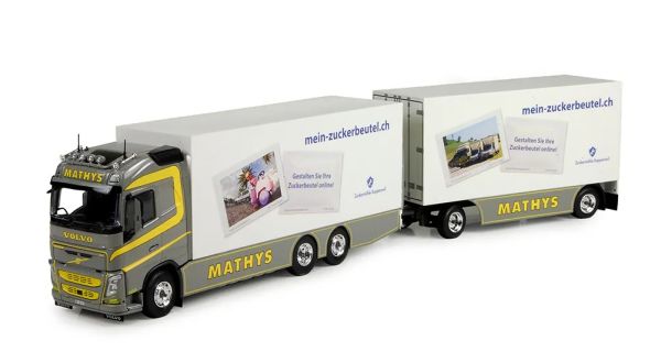 TEK73916 - VOLVO FH04 Globetrotter 6x4 rigid truck with 1+1 axle trailer (MATHYS) - 1