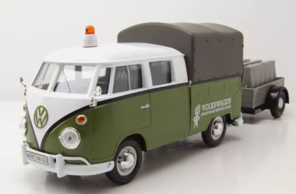 MMX79676 - VOLKSWAGEN Type 2 pick-up with tarpaulin and trailer - VW Road Service - 1