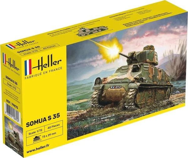 HEL79875 - SOMUA S35 tank to assemble and paint - 1