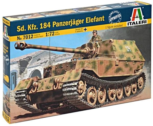 ITA7012 - Tank Sd.Kfz.184 Panzerjager Elefant to assemble and paint - 1