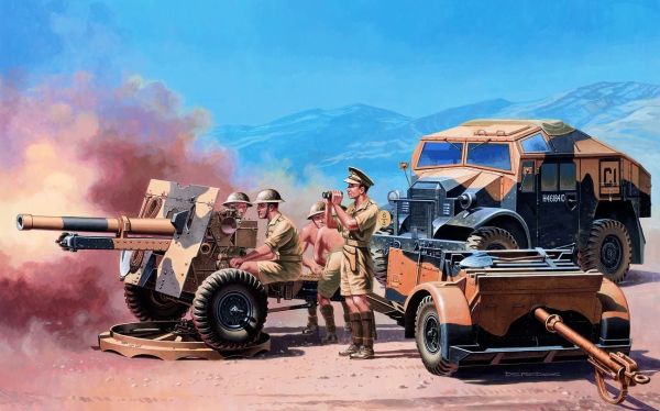 ITA7027 - Howitzer Morris Quad Tractor./25 PDR.GUN to assemble and paint - 1