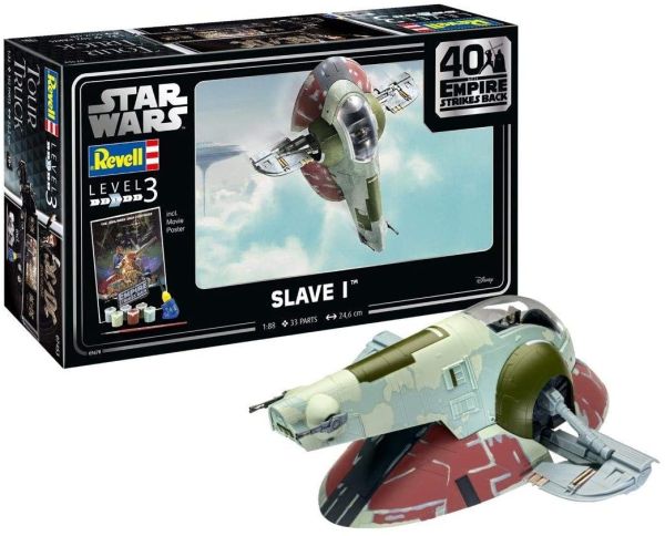 REV05678 - Slave I-40th Anniversary The Empire Strikes Back STAR WARS paint and glue included to assemble and paint - 1