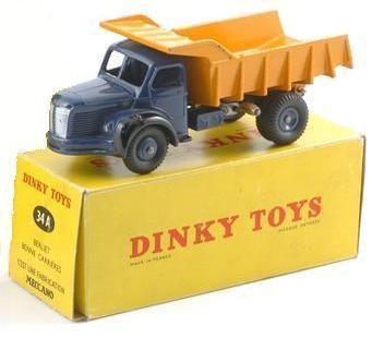 DIN34A - BERLIET 4x2 transporter Blue and yellow – ATLAS Edition - 1