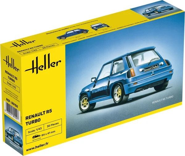 HEL80150 - RENAULT R5 Turbo to assemble and paint - 1