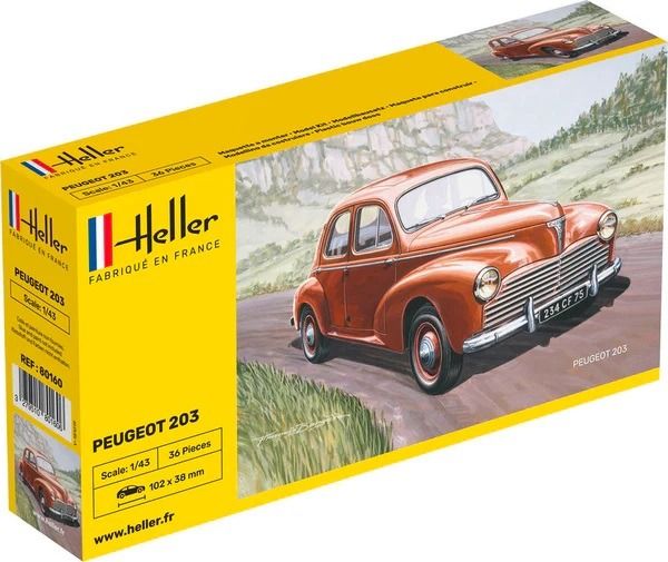 HEL80160 - PEUGEOT 203 to assemble and paint - 1