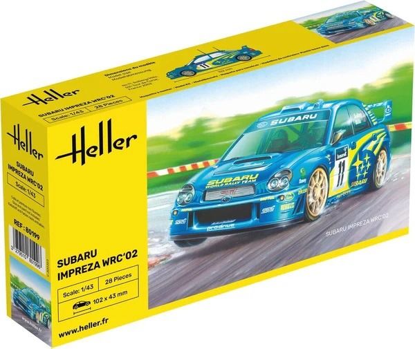 HEL80199 - SUBARU Impreza WRC'02 #11 to assemble and paint - 1