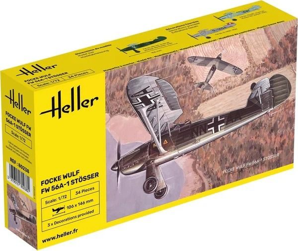 HEL80238 - FOCKE-WULF FW 56A-1 Stösser military aircraft to assemble and paint - 1