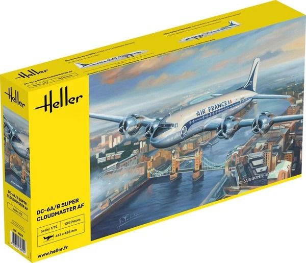 HEL80315 - Air France DC-6/B Super Cloudmaster airliner to assemble and paint - 1