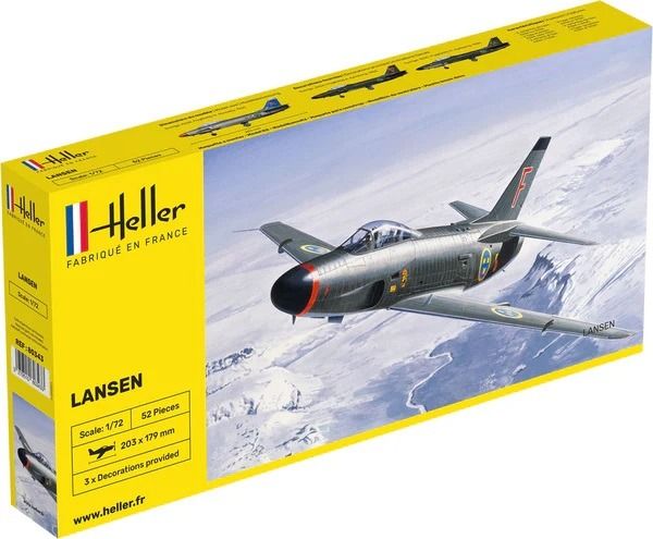 HEL80343 - SAAB Lansen military aircraft to assemble and paint - 1