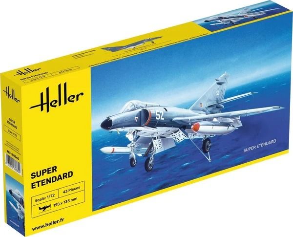 HEL80360 - Dassault Super Etendard fighter jet to assemble and paint - 1
