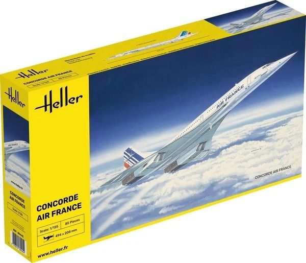 HEL80445 - Air France Concorde airliner to assemble and paint - 1