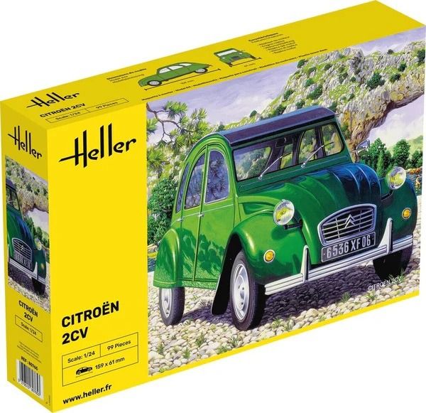 HEL80765 - Citroën 2CV (green) – assembly and painting kit - 1