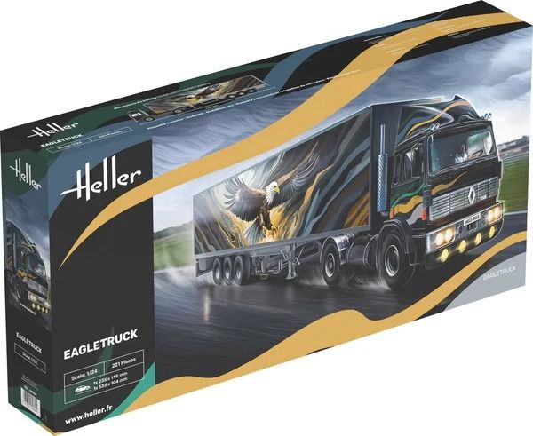HEL80784 - RENAULT G260 4x2 with trailer - Eagle to assemble and paint - 1