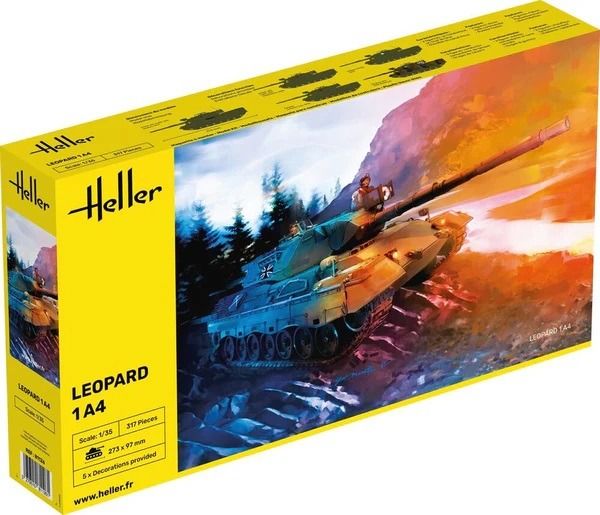 HEL81126 - LEOPARD 1A4 tank to assemble and paint - 1
