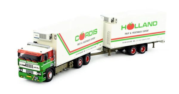 TEK81217 - DAF 3300 6x2 rigid truck with 2-axle refrigerated trailer, KOENE Transport - 1