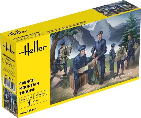 HEL81223 - French mountain troops to assemble and paint - 1