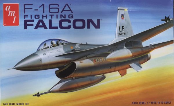 AMT820/12 - FALCON F-16A Fighting aircraft to assemble and paint - 1