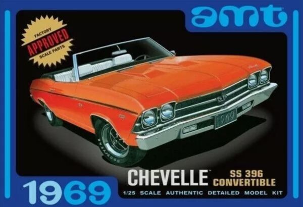 AMT823/12 - CHEVROLET Chevelle Convertible 1969 to assemble and paint - 1