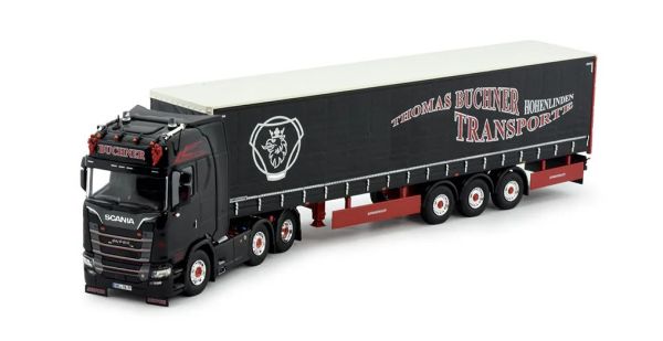 TEK82315 - SCANIA Next Generation 770S 6x4 with 3-axle curtained trailer BUCHNER Transport - 1
