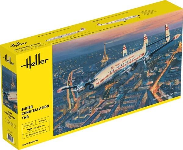 HEL82391 - TWA Super Constellation airliner to assemble and paint - 1
