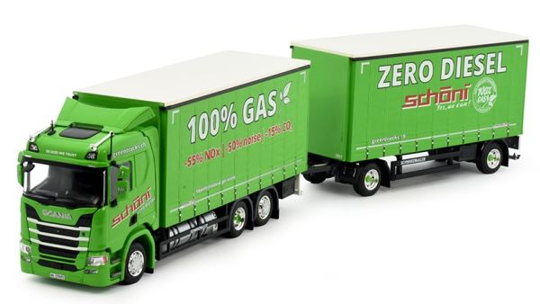 TEK82493 - SCANIA R Next generation 6x4 straight truck with tarpaulin trailer 1+1 Axles SCHÖNI - 1