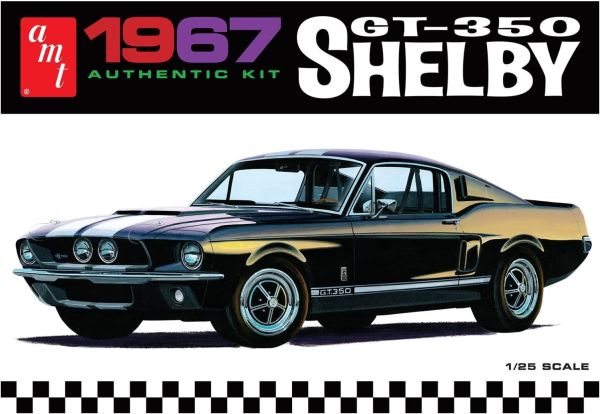 AMT834M/12 - 1967 SHELBY GT-350 Black to assemble and paint - 1