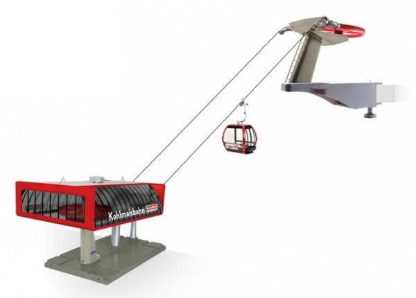 JC84388 - Ski lift with red and black gondola - KOHLMAISB - 1
