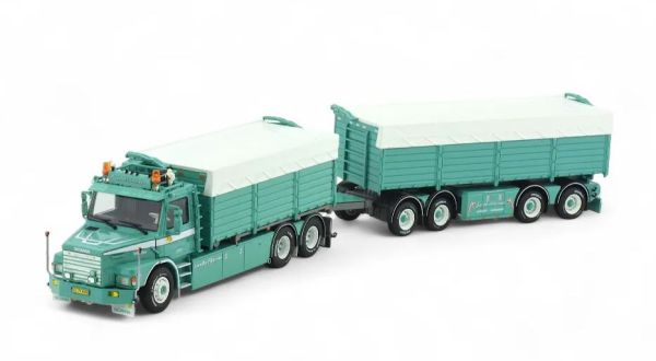 TEK85098 - SCANIA 142 Torpedo 6x4 rigid with 2+2 axle trailer JAKOB PEDERSEN - 1