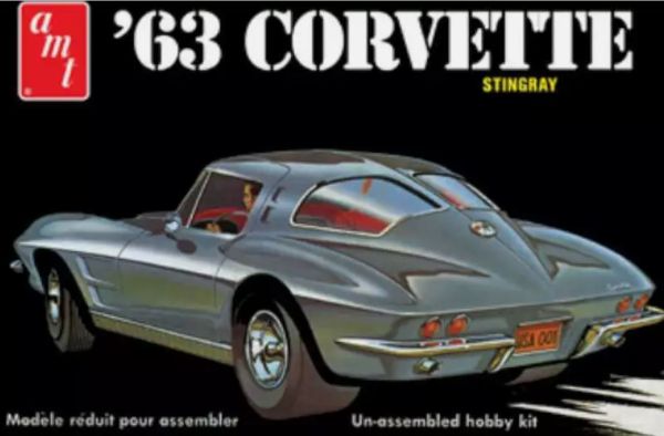 AMT861/12 - 1963 CHEVROLET Corvette Stingray to assemble and paint - 1