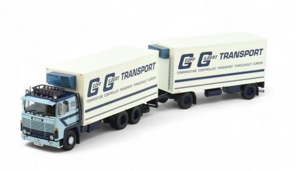 TEK86509 - SCANIA 141 6x4 refrigerated rigid with 1+1 axle refrigerated trailer GEOFF GILBERT - 1