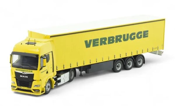 TEK86679 - MAN TGX GX 4x2 with 3 axle curtain-sided trailer - 1