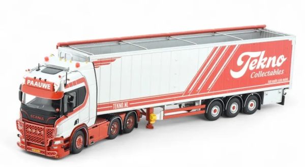 TEK87077 - SCANIA Next Generation R650 6x4 with 3-axle PAAUWE Transport grain trailer - 1