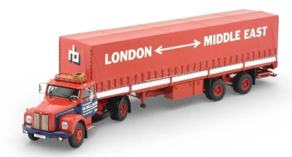 TEK88064 - SCANIA 110 Super 4x2 with 2-axle covered transport trailer BILLIAUW - 1