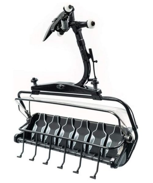 JC86505 - Gray and black 6-person chairlift - 1