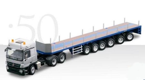CON72155 - MERCEDES ACTROS MP3 6x4 GOLDHOFER With trailer 6 Directional axles - 1