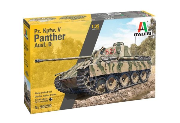 ITA90290 - Pz. Kpfw. V Panther Ausf. D tank kit (assembly and painting required) - 1