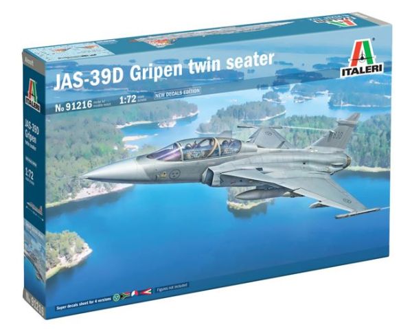 ITA91216 - JAS-39D two-seater fighter jet to assemble and paint - 1
