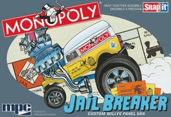 MPC946M/12 - Jail Breaker Custom Willys - MONOPOLY to assemble - 1
