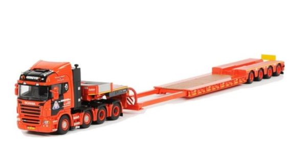 WSI9479 - SCANIA R Highline 8x4 with 4 axles VAN GRINSVEN low loader carrier - 1