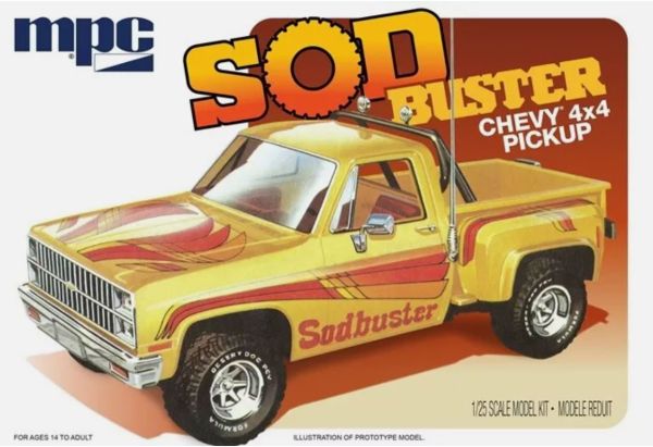 MPC972/12 - CHEVROLET Stepside Pick-up 1981 - Sod Buster to assemble and paint - 1