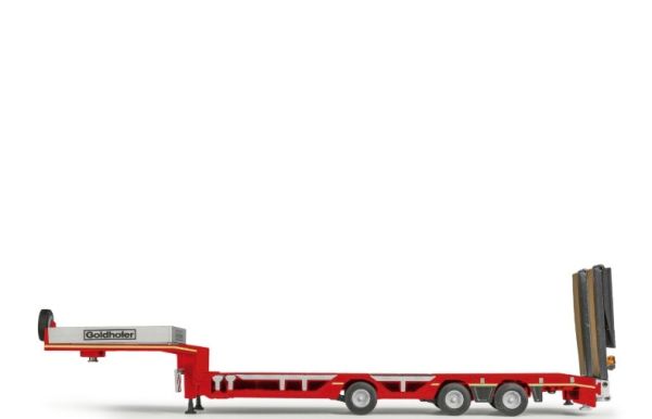 CON98040/01 - Red 3-axle GOLDHOFER low-loader - 1