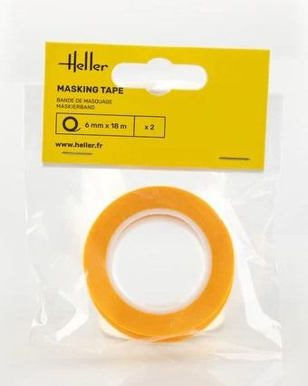 HEL99012 - 2 rolls of masking tape, 6mm x 18m - 1