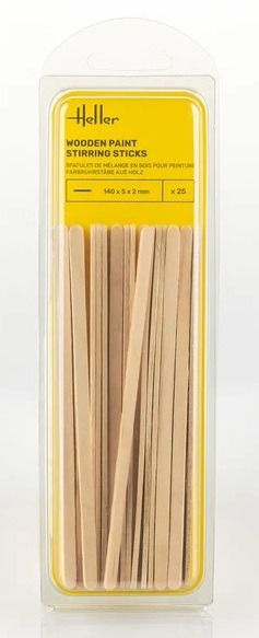 HEL99018 - 25 Wooden mixing spatulas for paint - 1