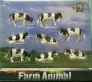 KID571878 - Lot of 8 HOLSTEIN Cows Scale: 1/87 - 1
